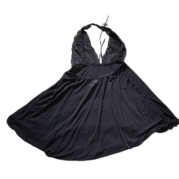 Kissable By Coquette Womens Lingerie Babydoll Top-Black-Size OS-GUC - Picture 4 of 5